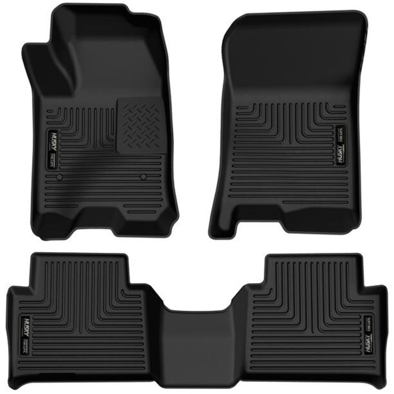 Husky Liners 2023 Chevrolet Colorado/GMC Canyon WeatherBeater Front &amp; 2nd Seat Floor Liners - Black