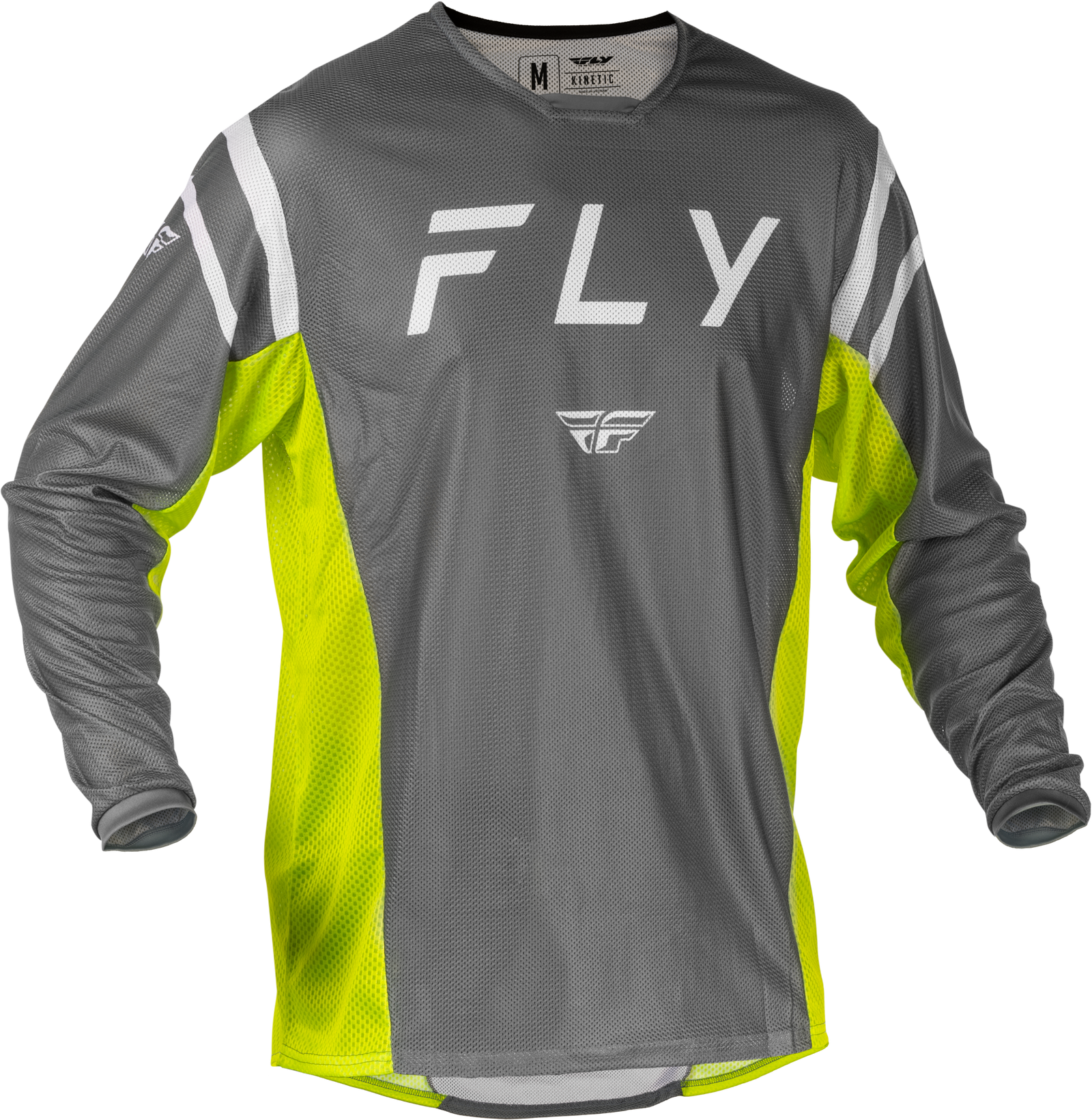 Kinetic Mesh Center Jersey Grey/White/Hi Vis Md