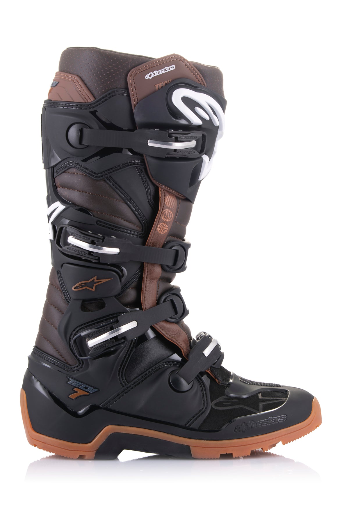 Tech 7 Enduro Boots Black/Dark Brown Sz 12
