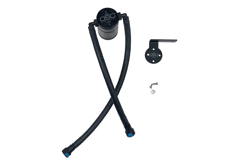 J&amp;L 19-25 Chevrolet Silverado/GMC Sierra 1500 5.3L V8 Driver Side Oil Separator 3.0 - Black Anodized
