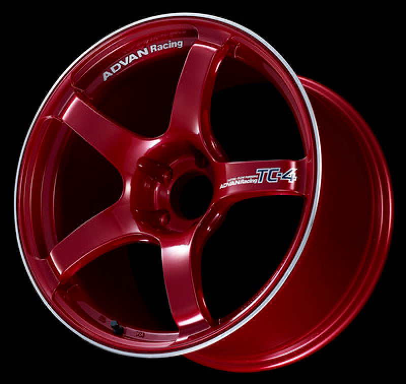 Advan TC4 16x7.0 +42 4-100 Racing Candy Red &amp; Ring Wheel