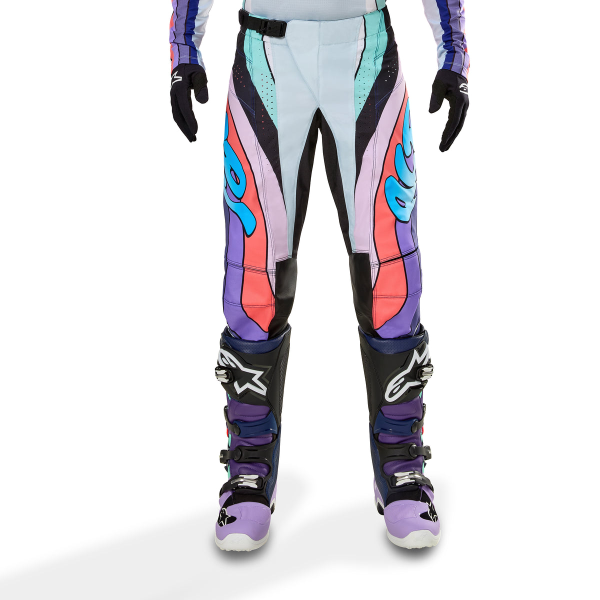 Techstar Le Imperial Pants Double Purple/Blue/Black Sz 36