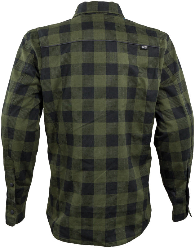 Speed and Strength True Grit Armored Motoshirt Olive/Black - XL
