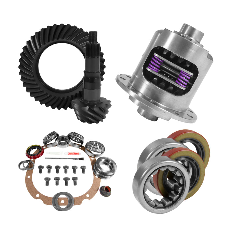 Yukon Gear 8.8in Ford 3.55 Rear Ring &amp; Pinion Install Kit 2.25in OD Axle Bearings and Seals