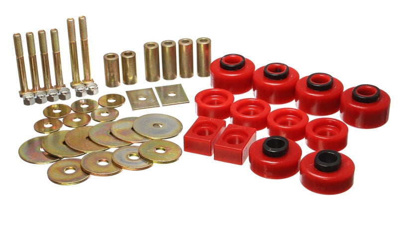 Energy Suspension 97-03 Ford F-100/F-150 2WD/F250 2WD &amp; L-Duty Red Body (Ext Cab ONLY ) Mount Set