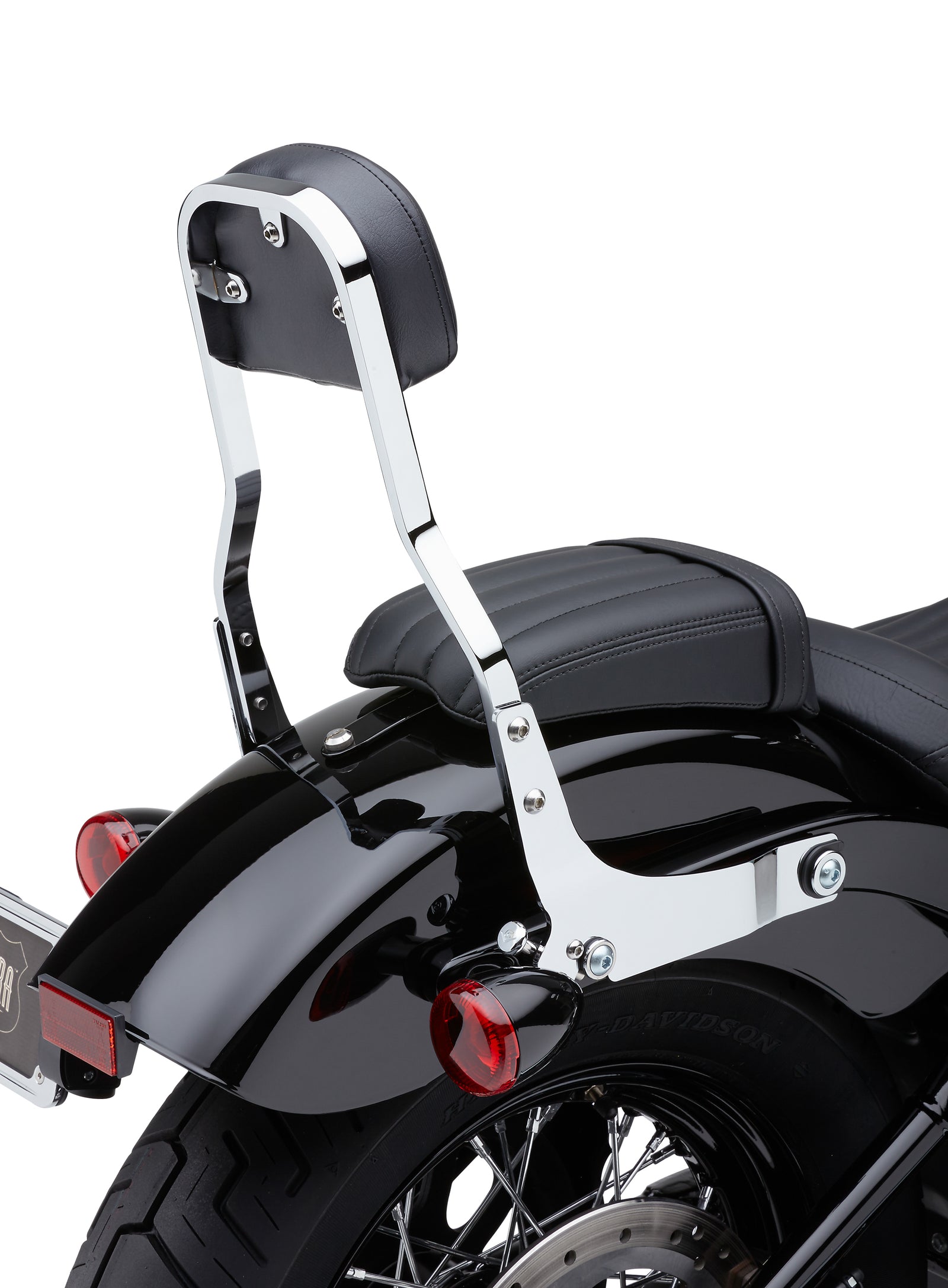 Short Sissy Bar Chrome Flst/C/N/S/Sc 00 17