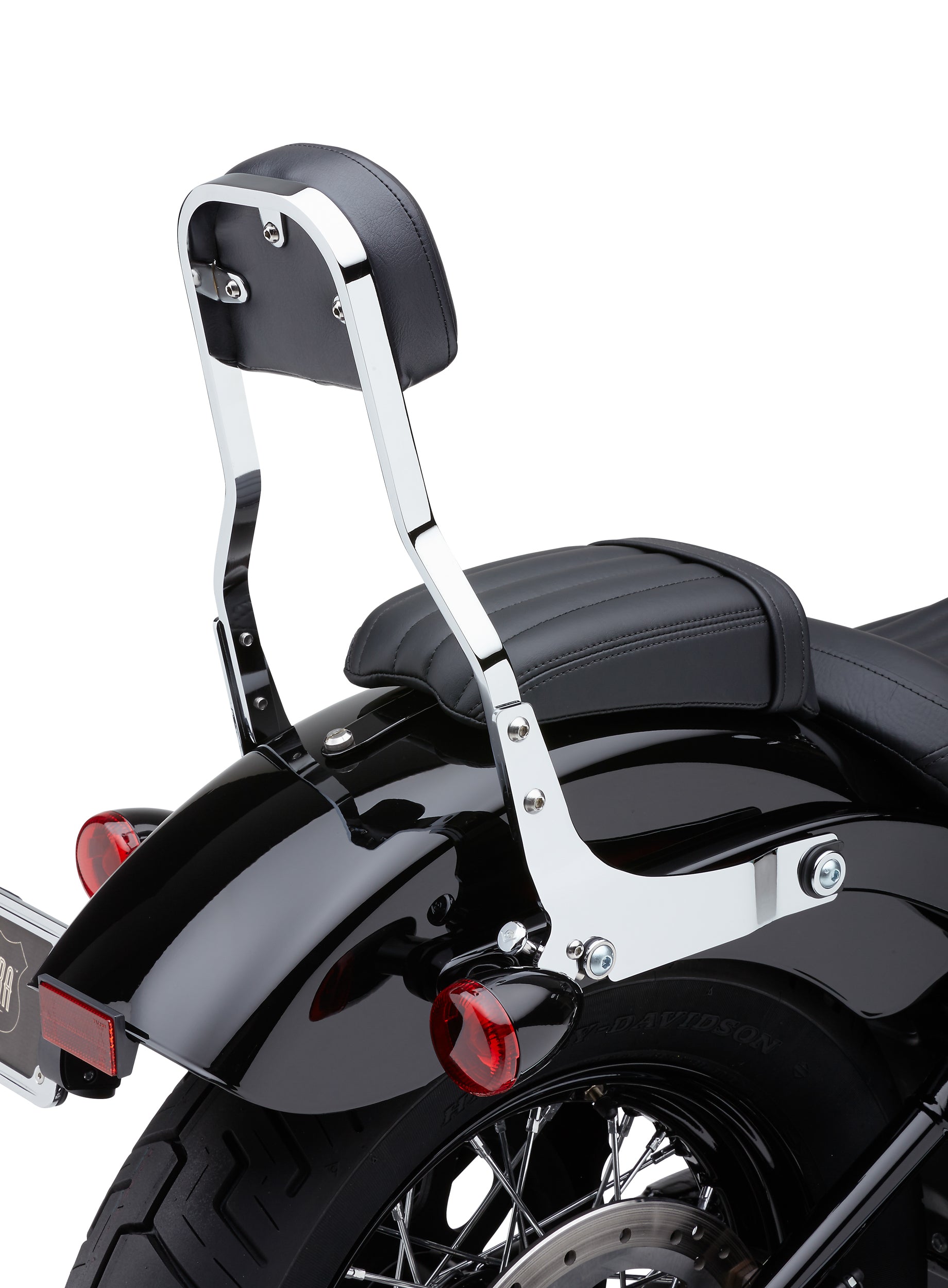 Short Sissy Bar Chrome Flst/C/N/S/Sc 00 17