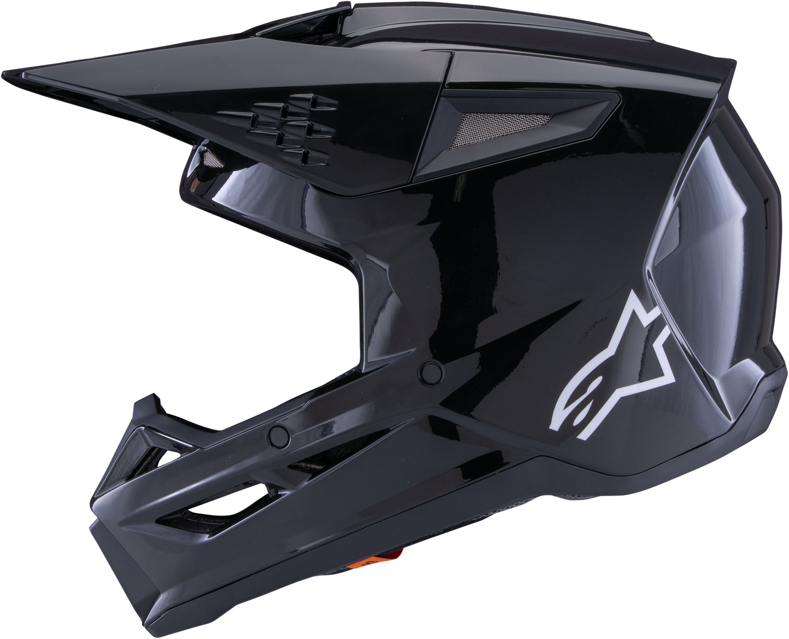Sm3 Solid Helmet Black Glossy Lg