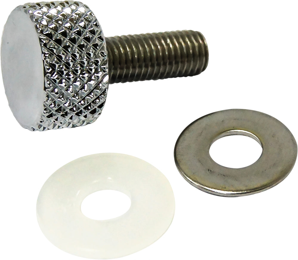 Knurled Seat Knob 1/4 28 Chrome