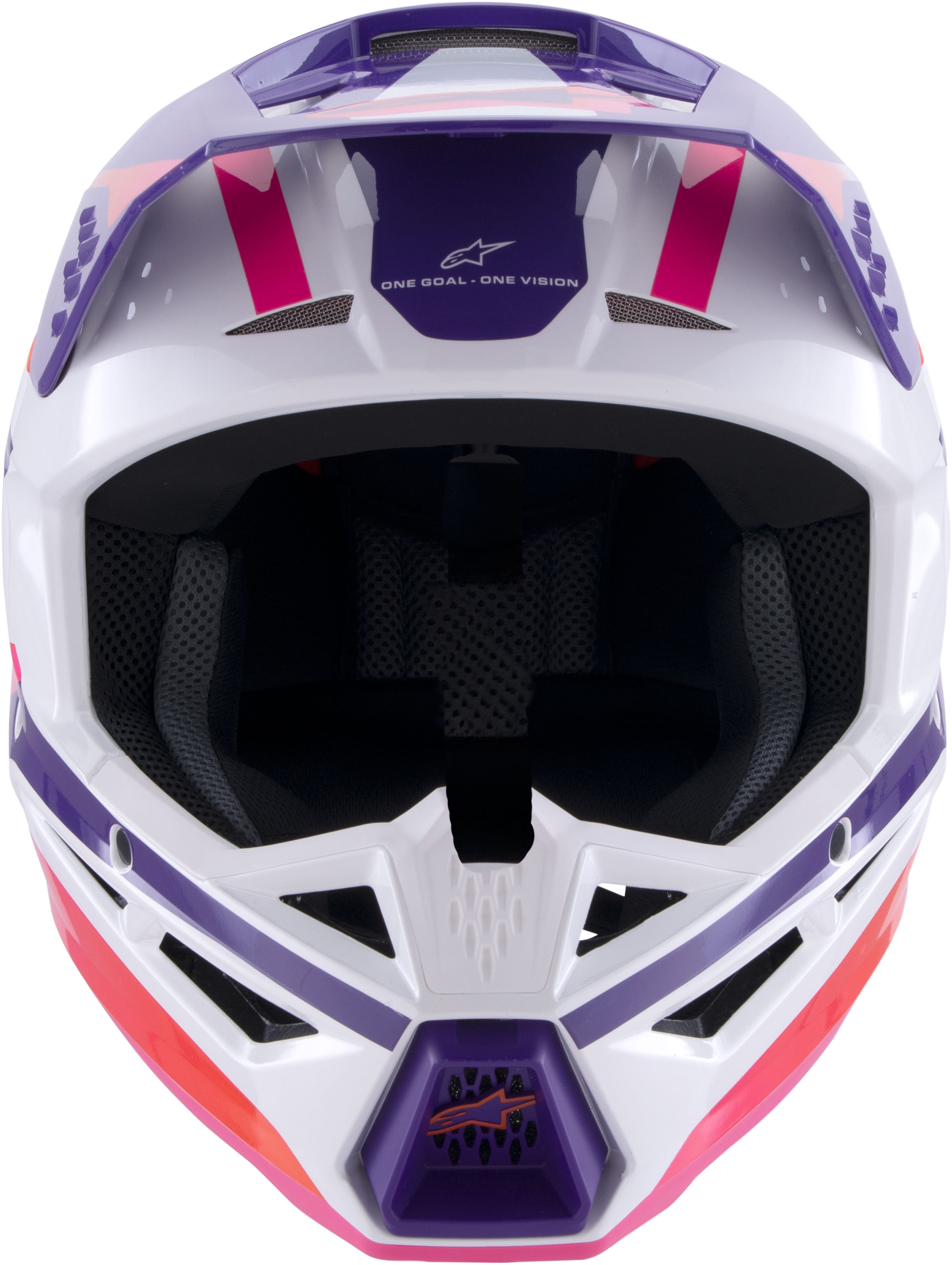 Sm3 Heat Helmet White/Purple/Pink Glossy Lg