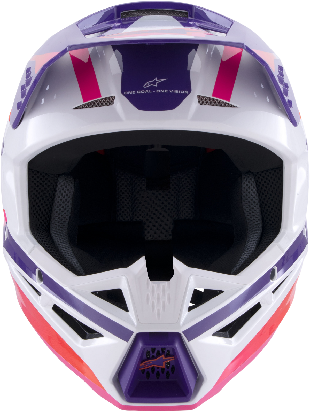 Sm3 Heat Helmet White/Purple/Pink Glossy Xl