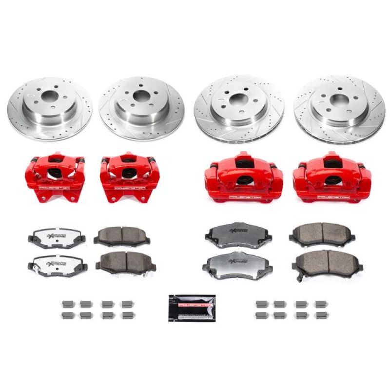Power Stop 07-17 Jeep Wrangler Front &amp; Rear Big Brake Conversion Kit