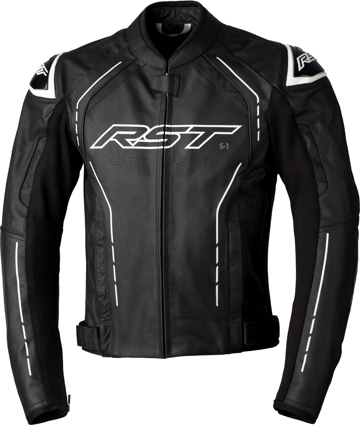 S1 Ce Jacket Black/Black/White Leather Sm