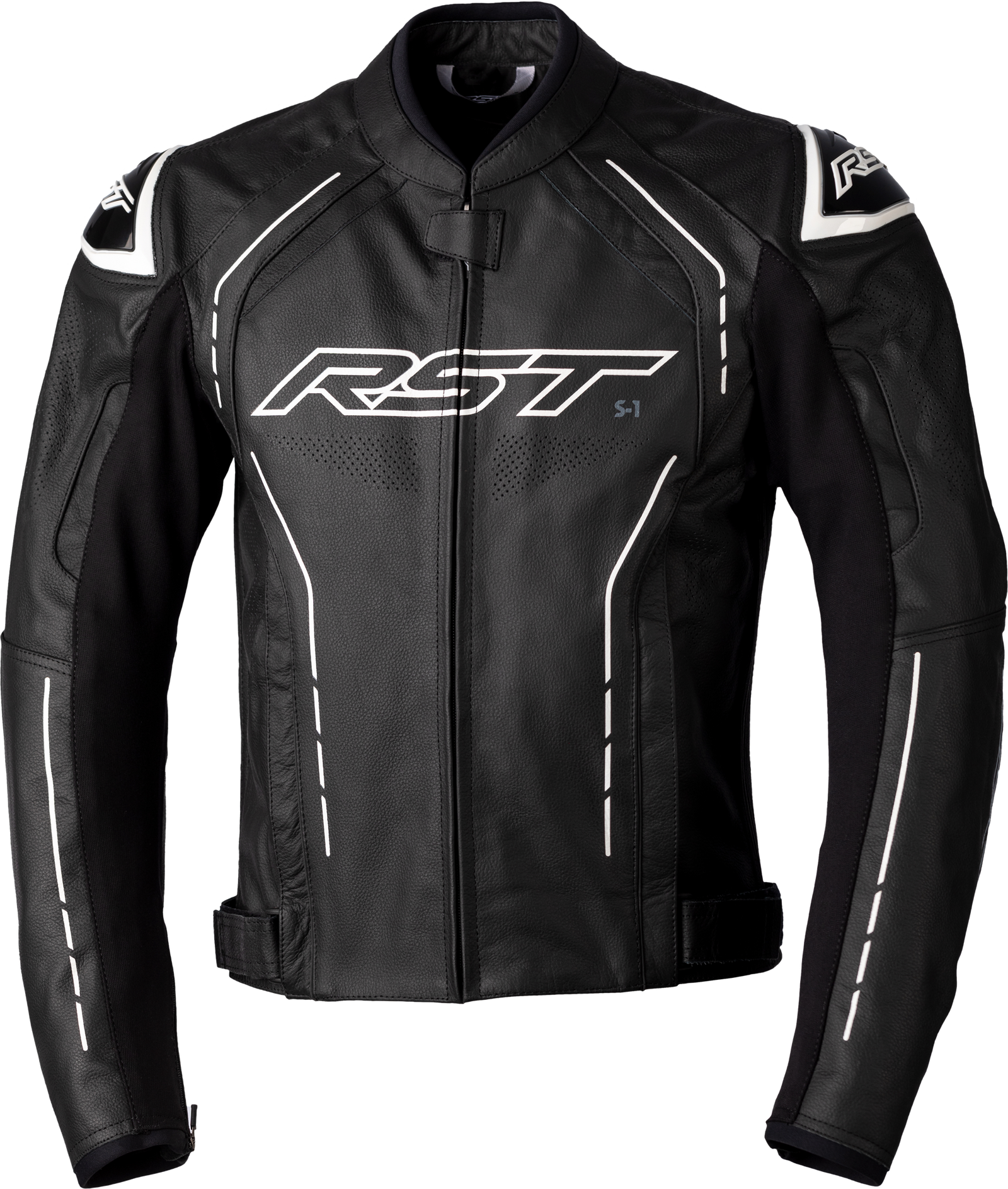 S1 Ce Jacket Black/Black/White Leather 4xl