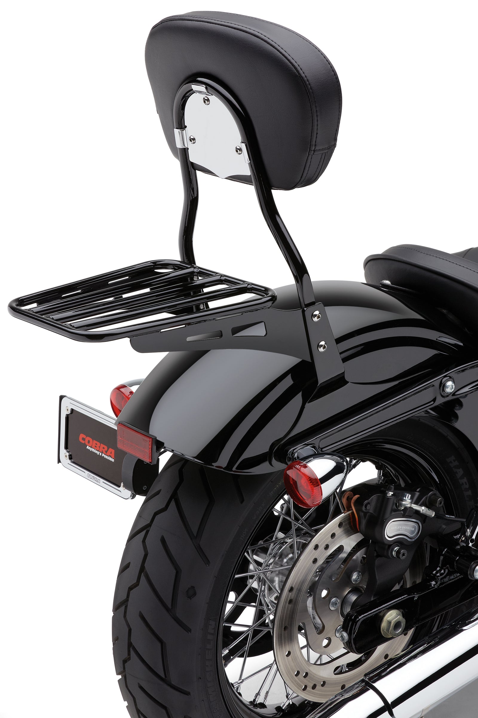 Sissy Bar Luggage Rack Tube Black Hon Yam