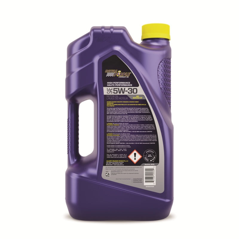 Royal Purple Synthetic High Performance 5W30 Motor Oil (Canada) - 5 Quart