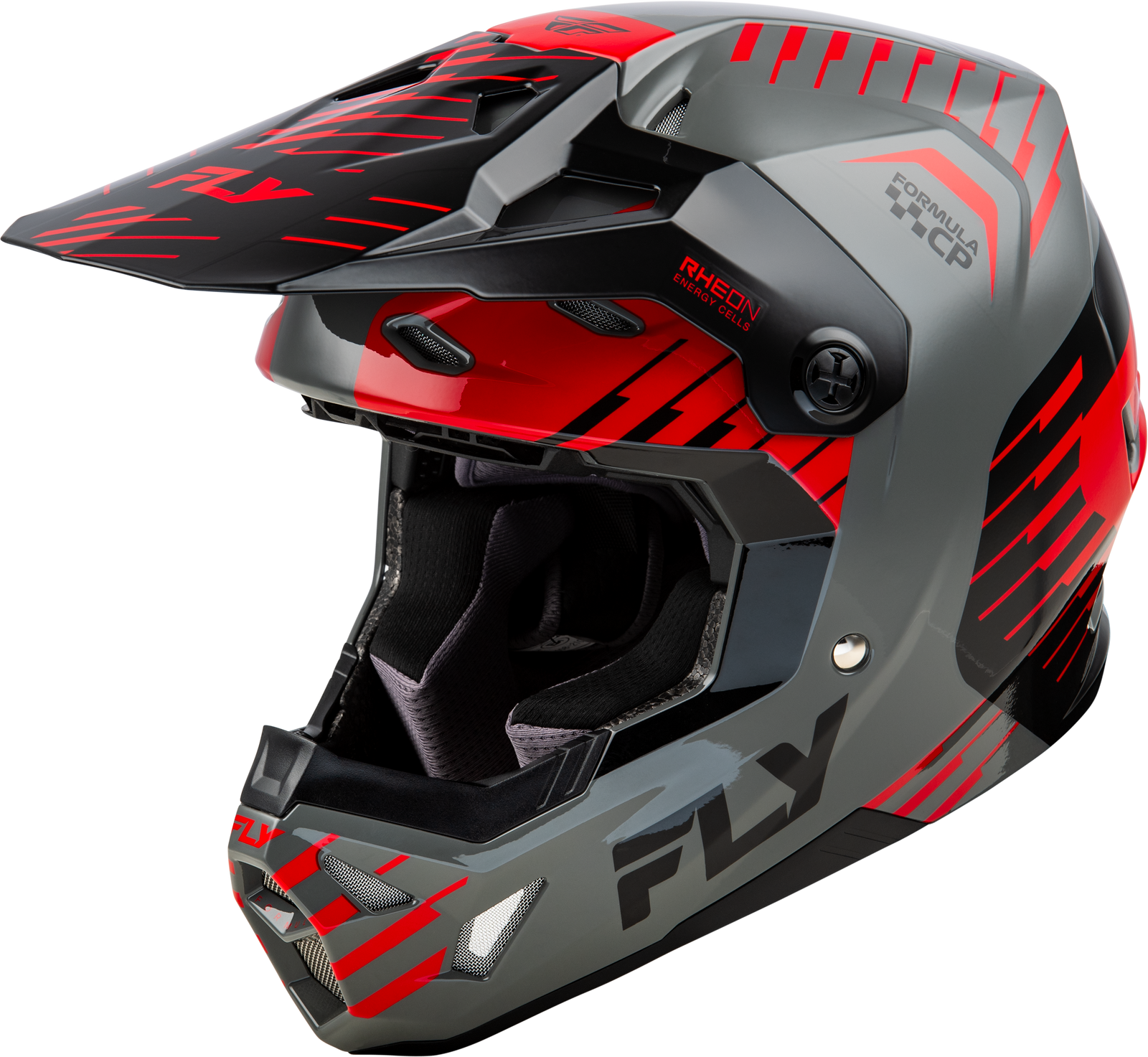 Youth Formula Cp Slice Helmet Grey/Red/Black Yl