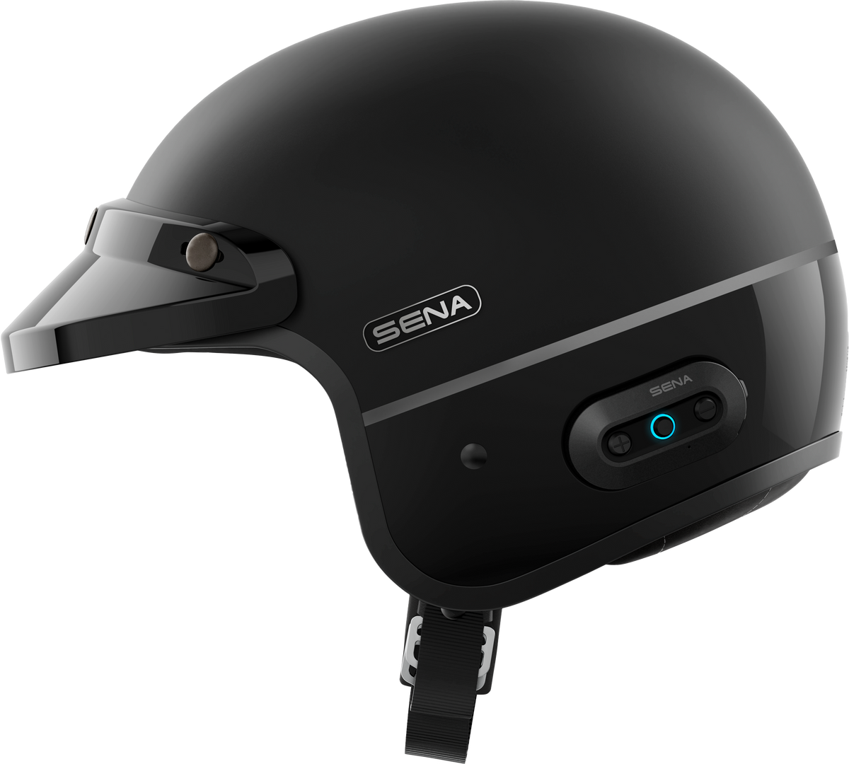 Surge Open Face Helmet W/Mesh Matte Black/Glossy Black Xl