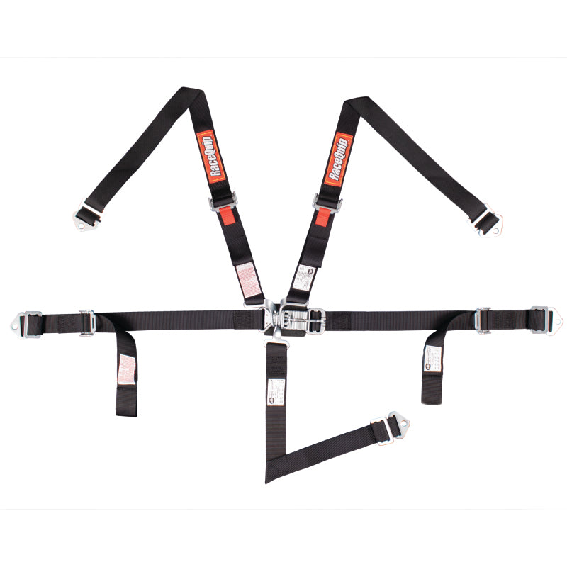RaceQuip Black JR. L &amp; L 5pt Harness