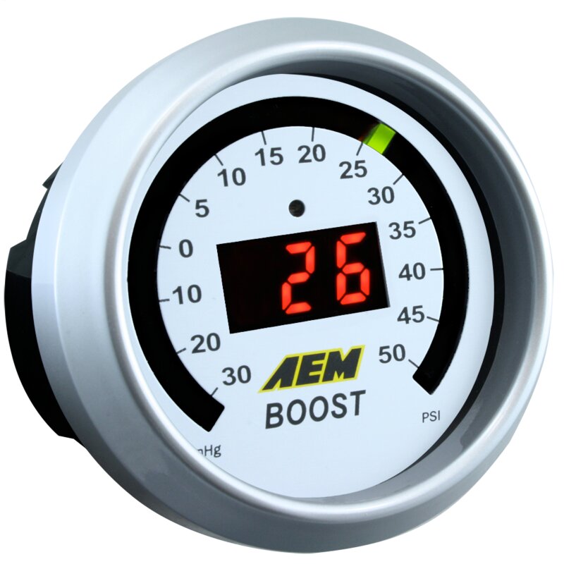 AEM 52mm Boost Digital Gauge -30-35psi