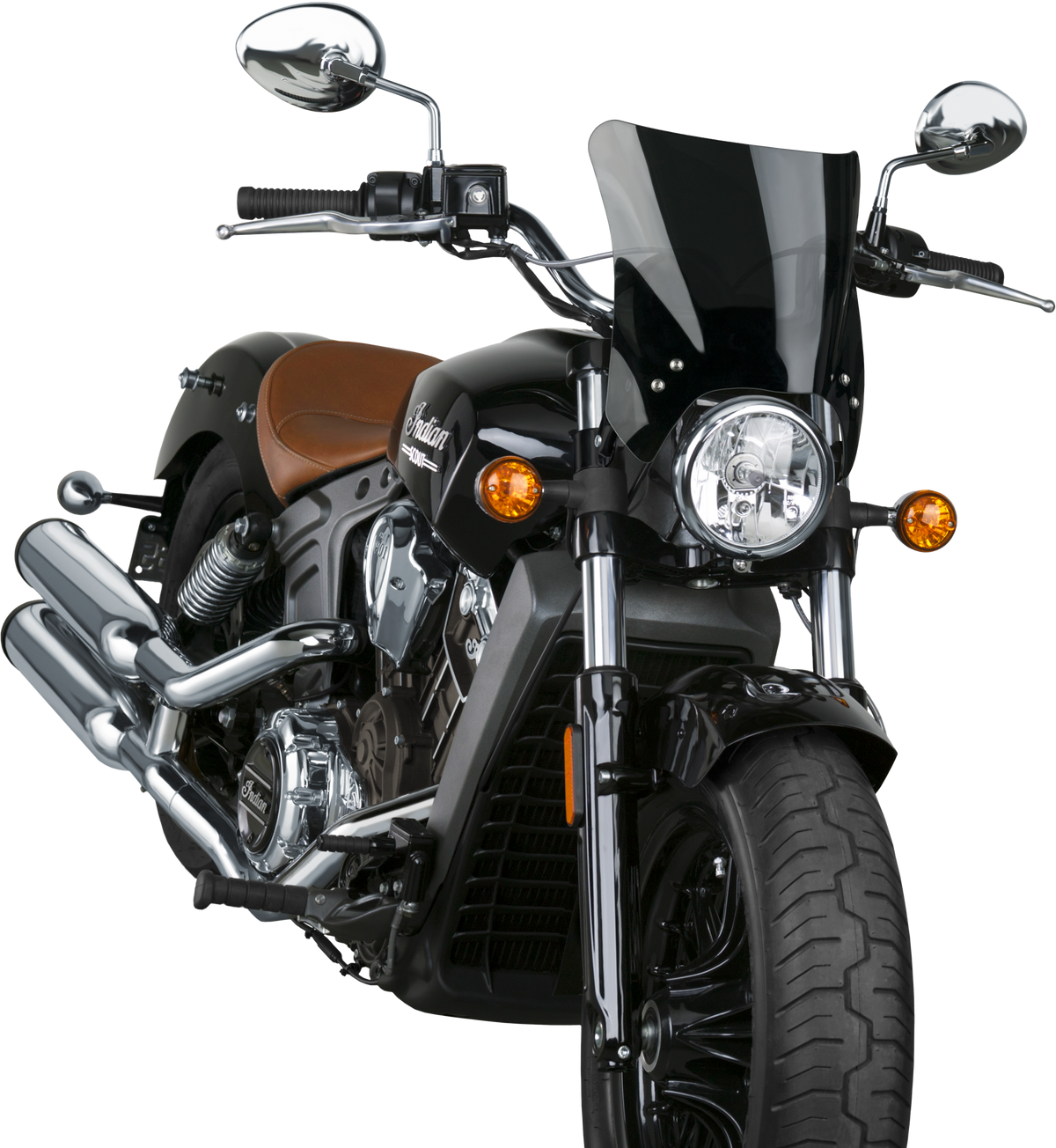 Mohawk Windshield Dark Tint Black Hardware