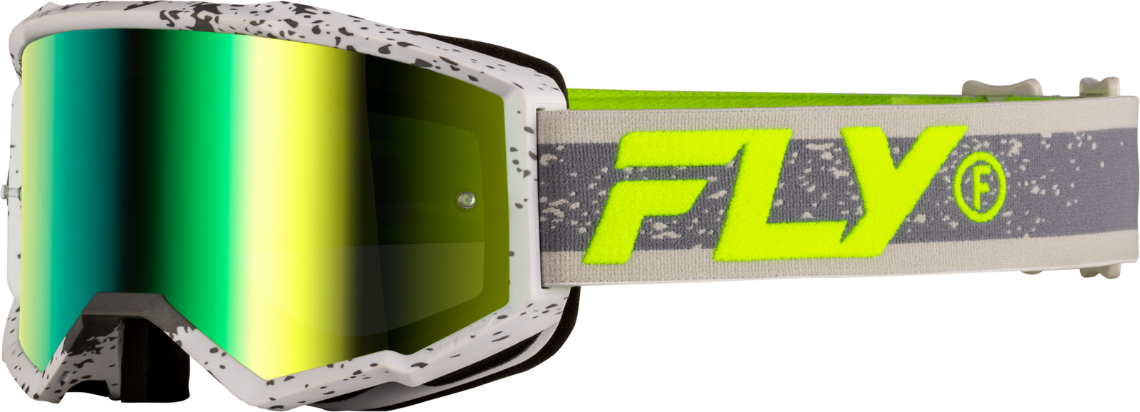 Zone Goggle Dark Grey/Hi Vis W/ Iridescent Grn Mirror Lens
