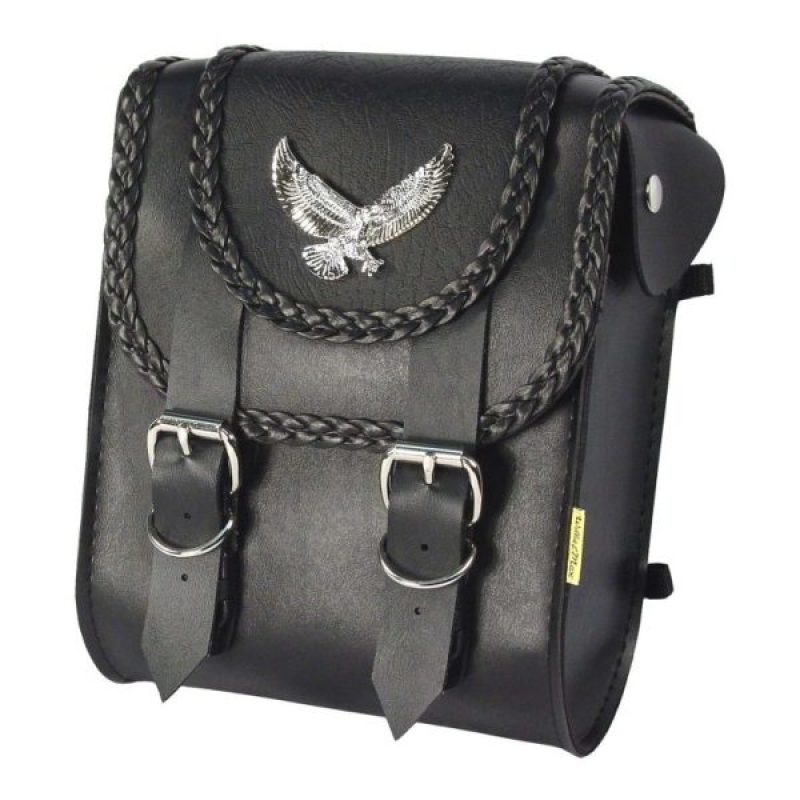 Willie &amp; Max Universal Black Magic Sissy Bar Bag (8 inches L x 10 inches H x 4.5 inches W) - Black