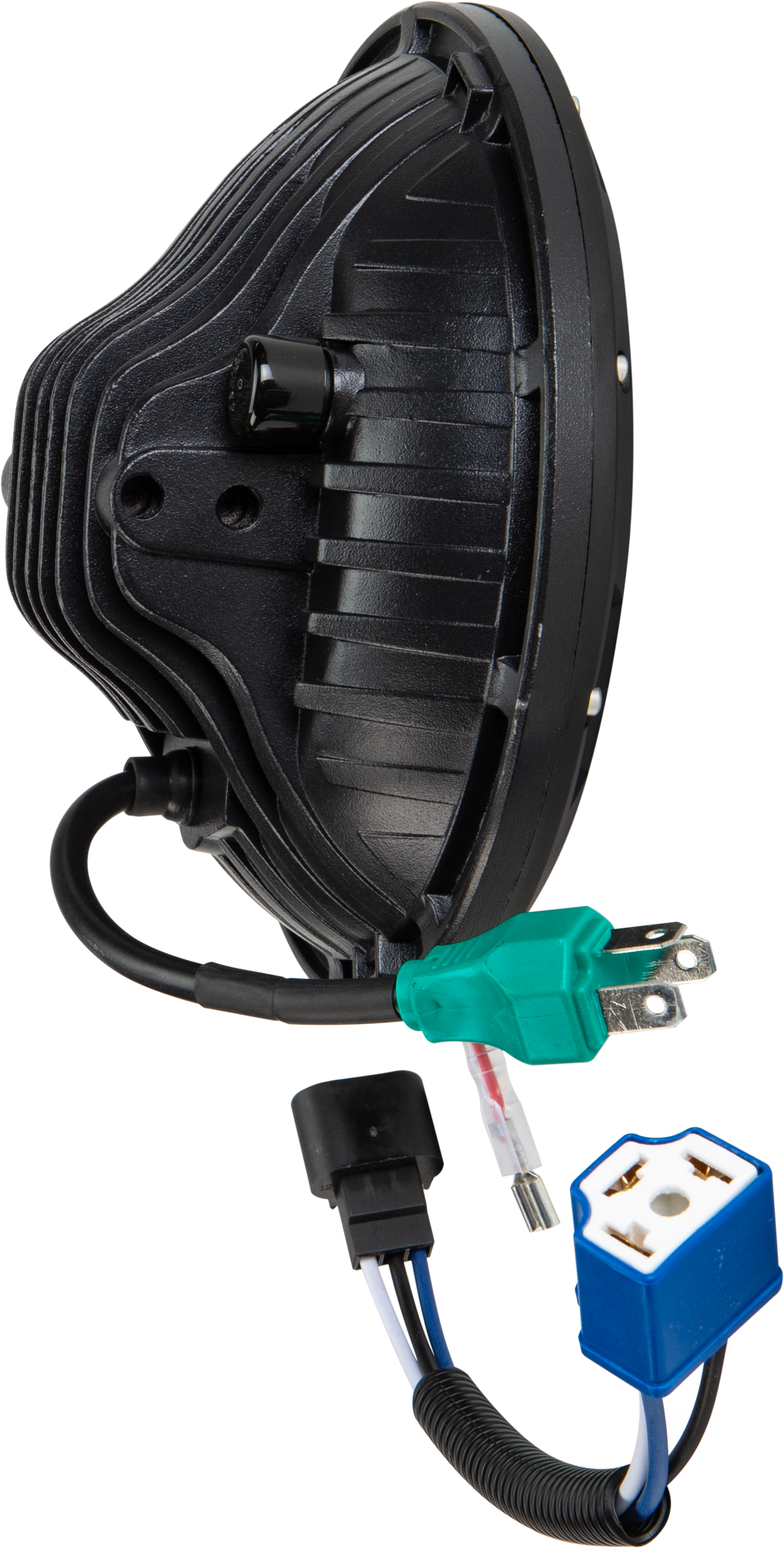 Led Headlight 7" 90w Black 3500/2400 Lumens