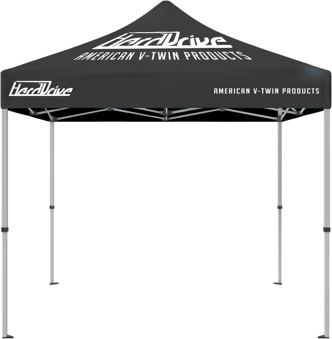 Harddrive Canopy 10x10 Tent Black W/ White Logo
