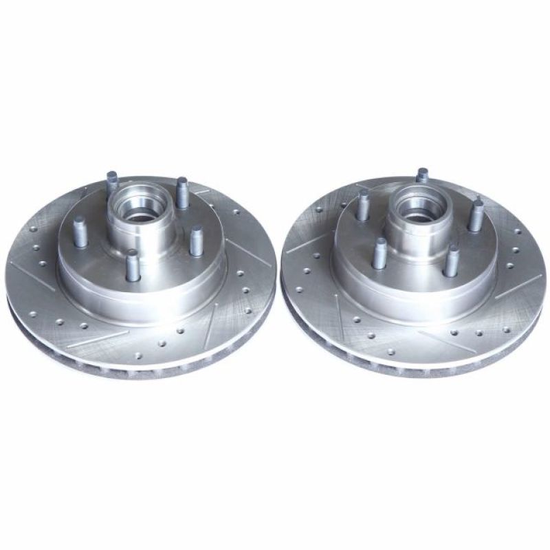 Power Stop 95-97 Ford Ranger Front Evolution Drilled &amp; Slotted Rotors - Pair