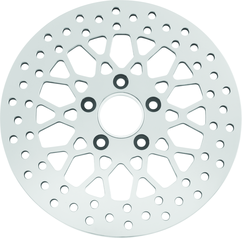 Bikers Choice 11.5 Inch Rear Mesh Brake Rotor 84-17 Big Twin &amp; XL Except 08-17 FLH FLT