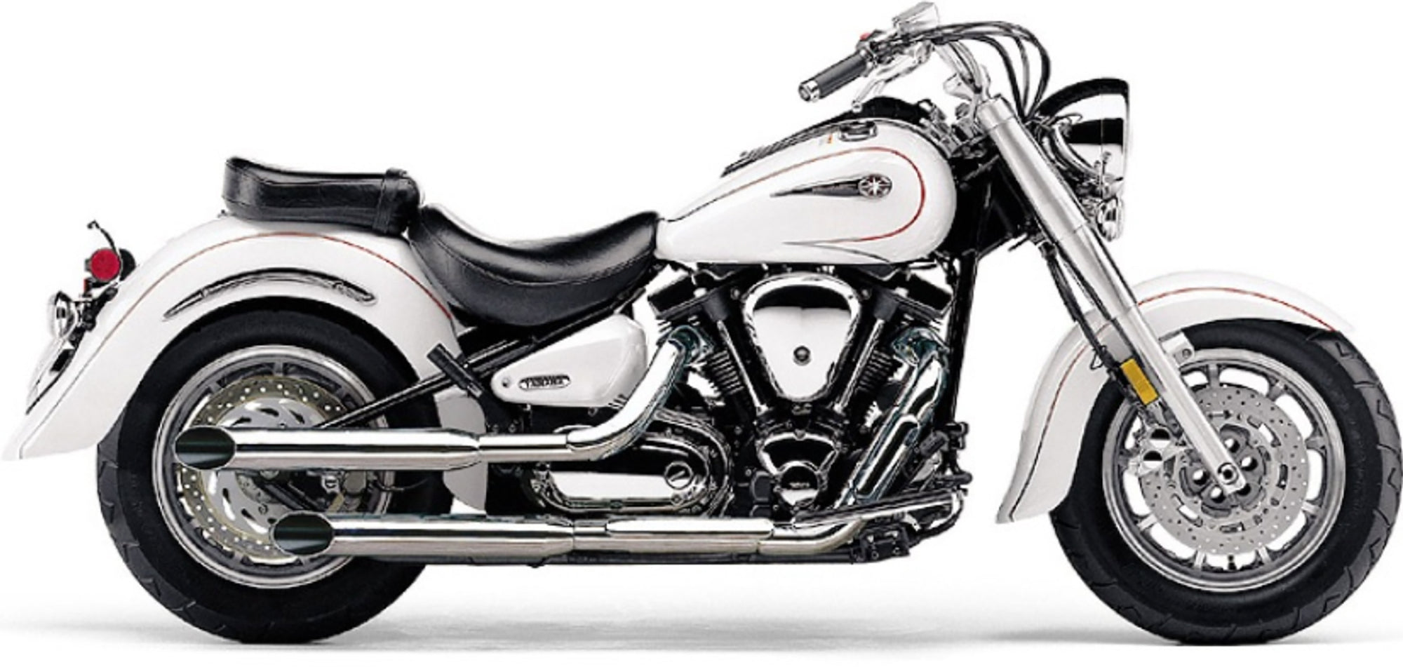 Blvd Slashcut Slip On Chrome Yam Roadstar 1600/700 99 14
