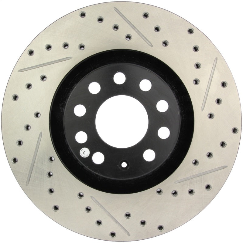 StopTech 05-06 Audi A4 Quattro/ 02-04 A6 Quattro / 99-02 S4 Front Left Slotted &amp; Drilled Rotor