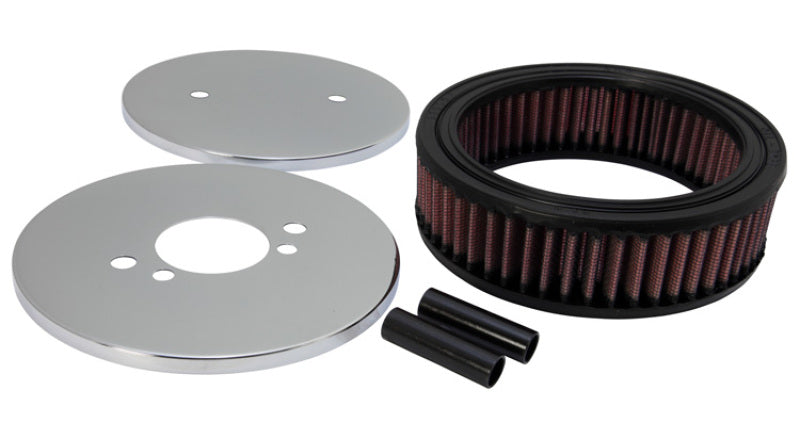 K&amp;N Custom Round Racing Assembly Red 4.5in ID / 5.875in OD / 1.75in Height