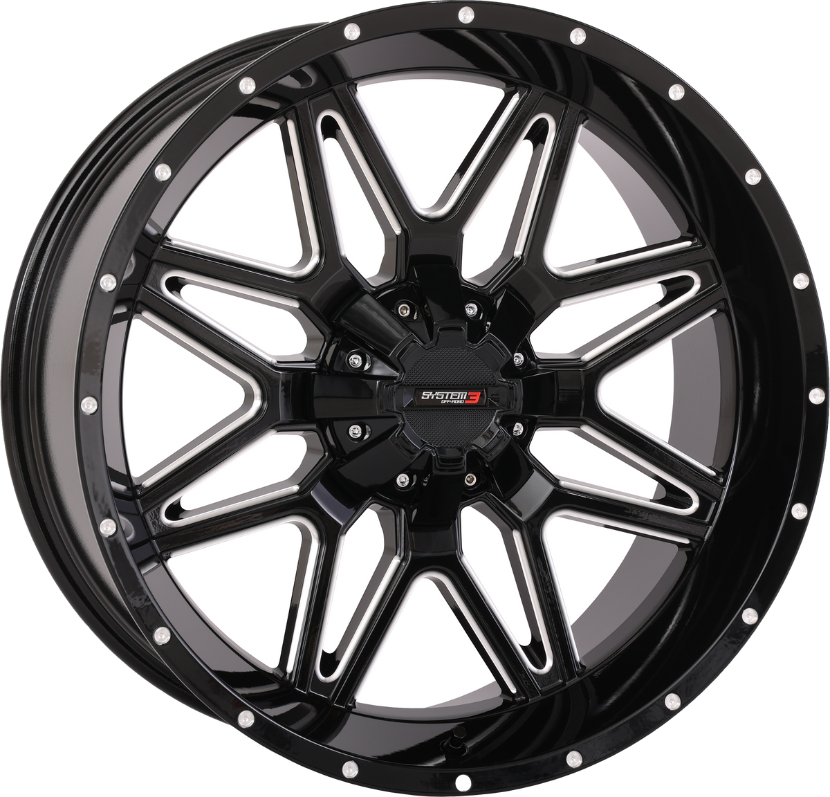 St7 Wheel 20x9 5+4 (0mm) 4/137 &amp; 4/156 Gloss Blk Milled