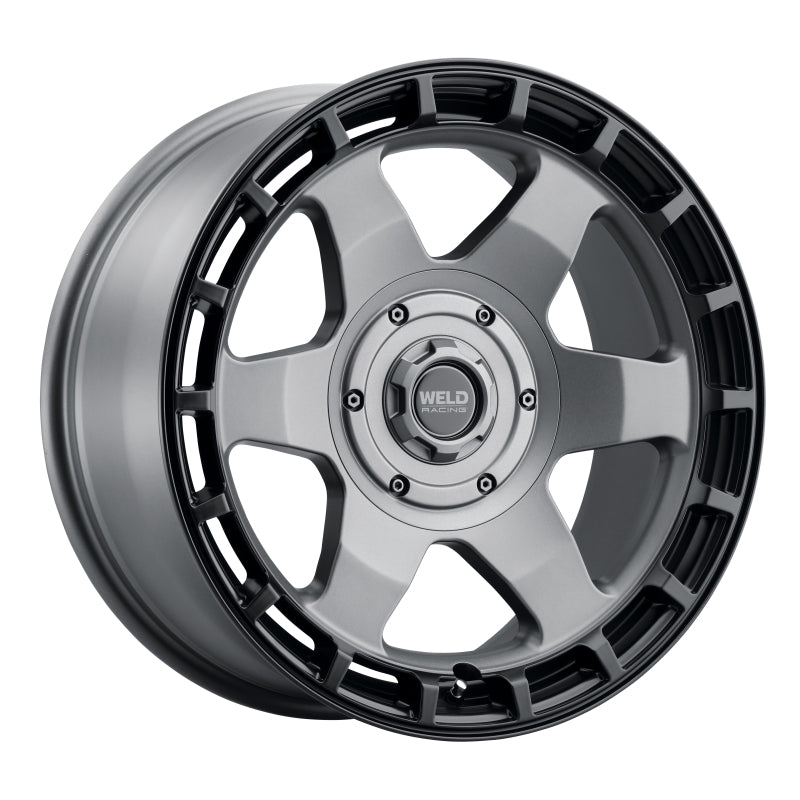 Weld Off-Road Ridge 20x9 - 6x135 / 6x139.7 BP - ET0 - 106.1mm CB - Satin Gunmetal Wheel (Black Ring)