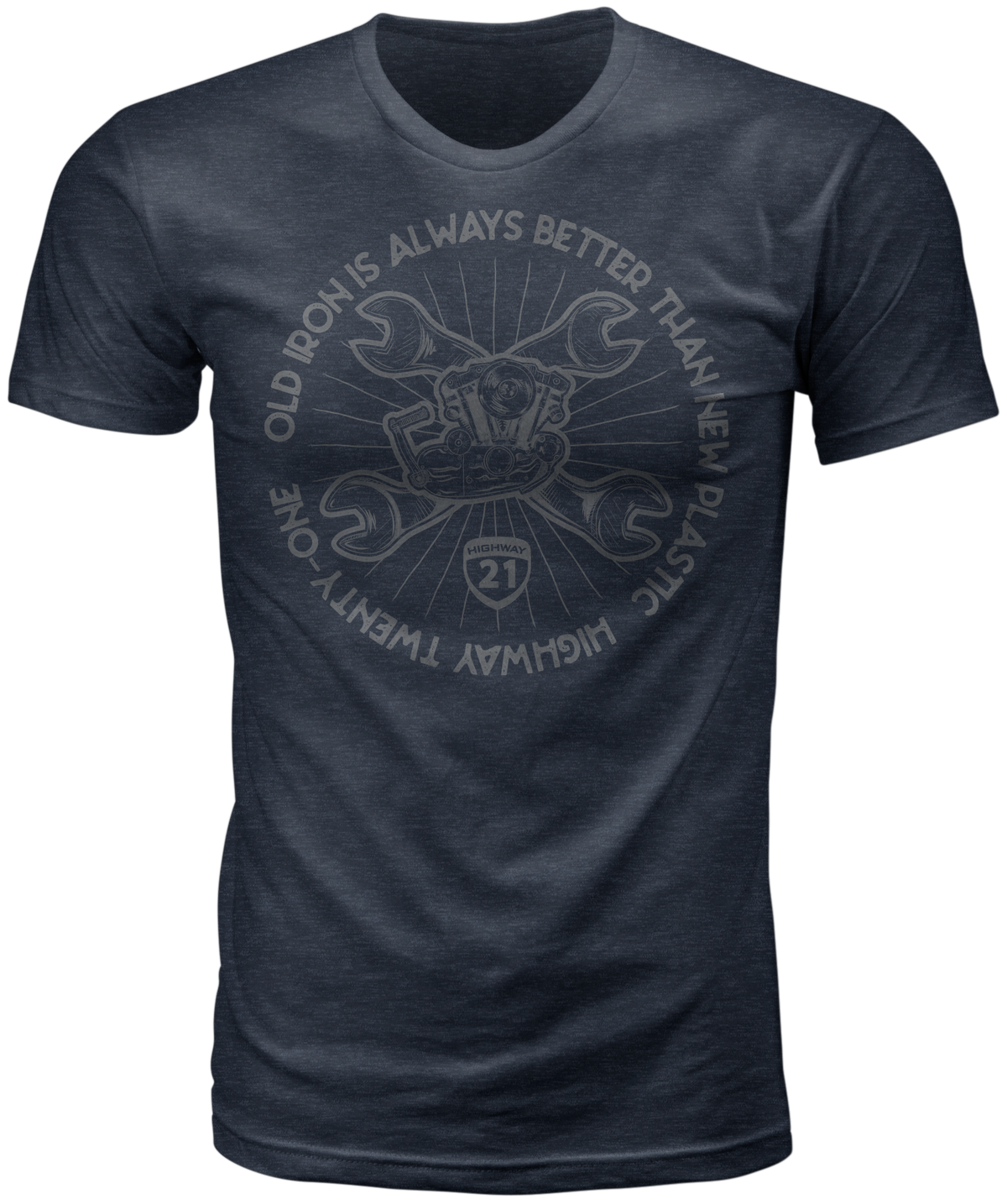 Old Iron Tee Midnight Navy Xl
