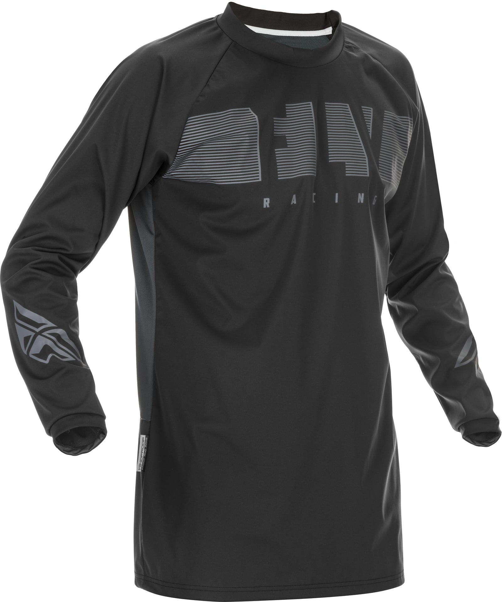 Windproof Jersey Black/Grey Sm