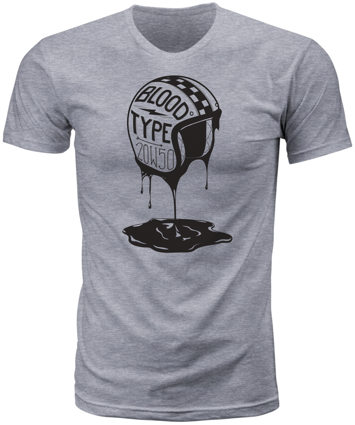 Blood Type Tee Heather 3x