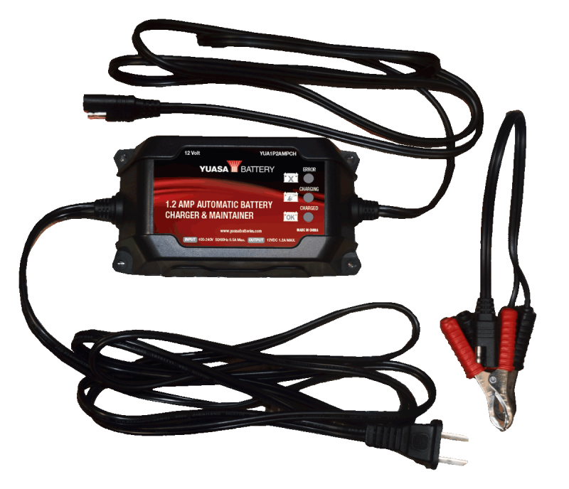 Yuasa 1.2 Amp Charger &amp; Maintainer - 12V