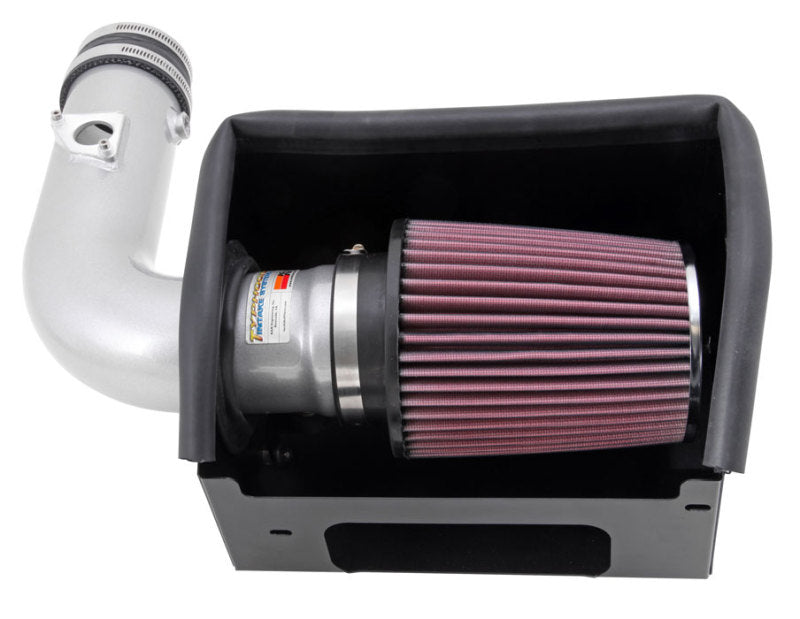 K&amp;N 13 Subaru BRZ 2.0L / 13 Scion FR-S 2.0L Silver 69 Series Typhoon Intake