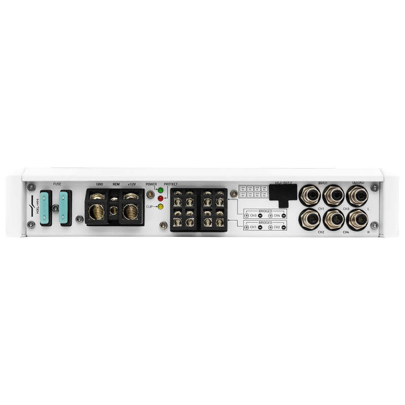 DS18 4-Channel Class-D Amp Full-Range 2x 150 Watts RMS at4 ohm IP55 Waterproof Rating