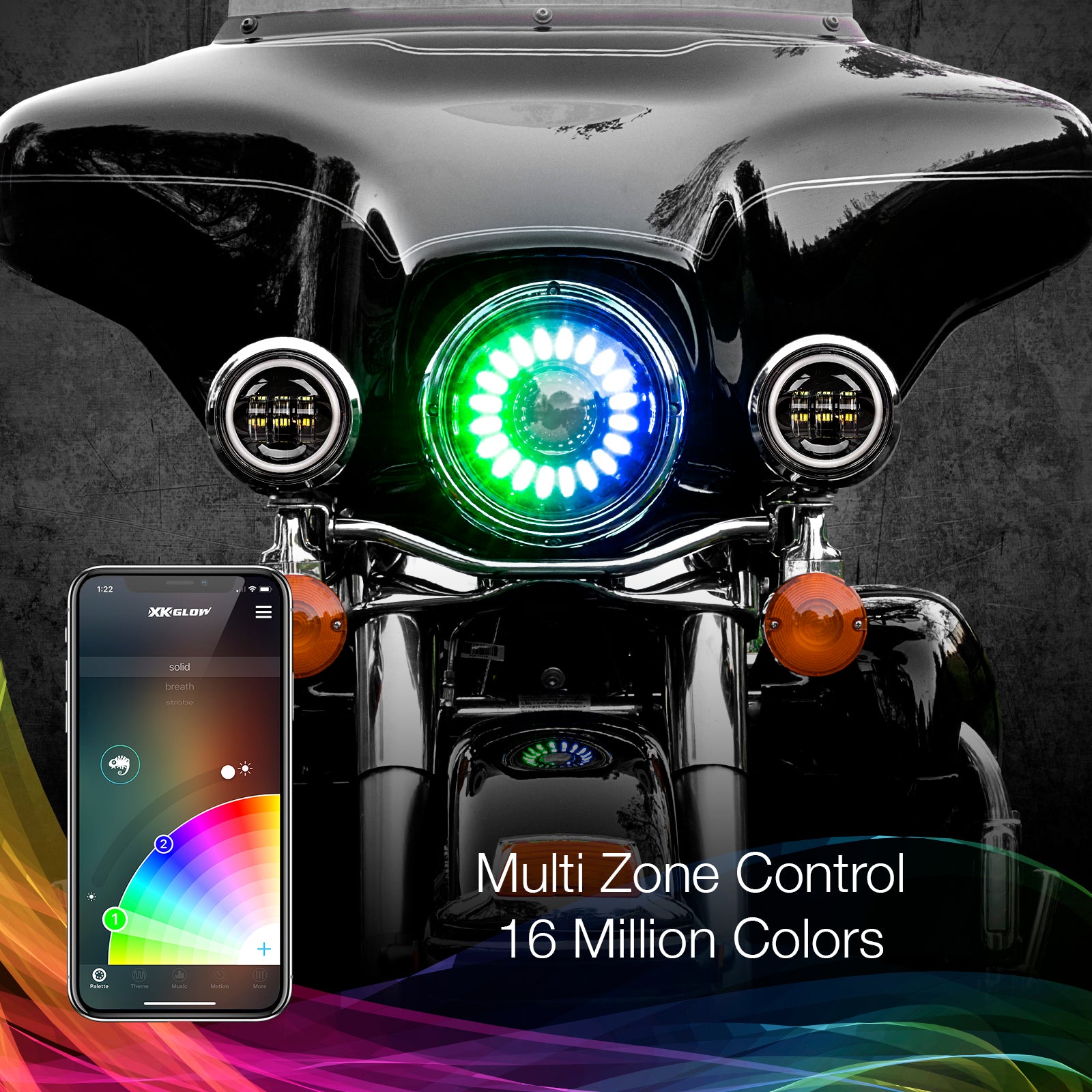 7" Xkchrome Rgb Headlight