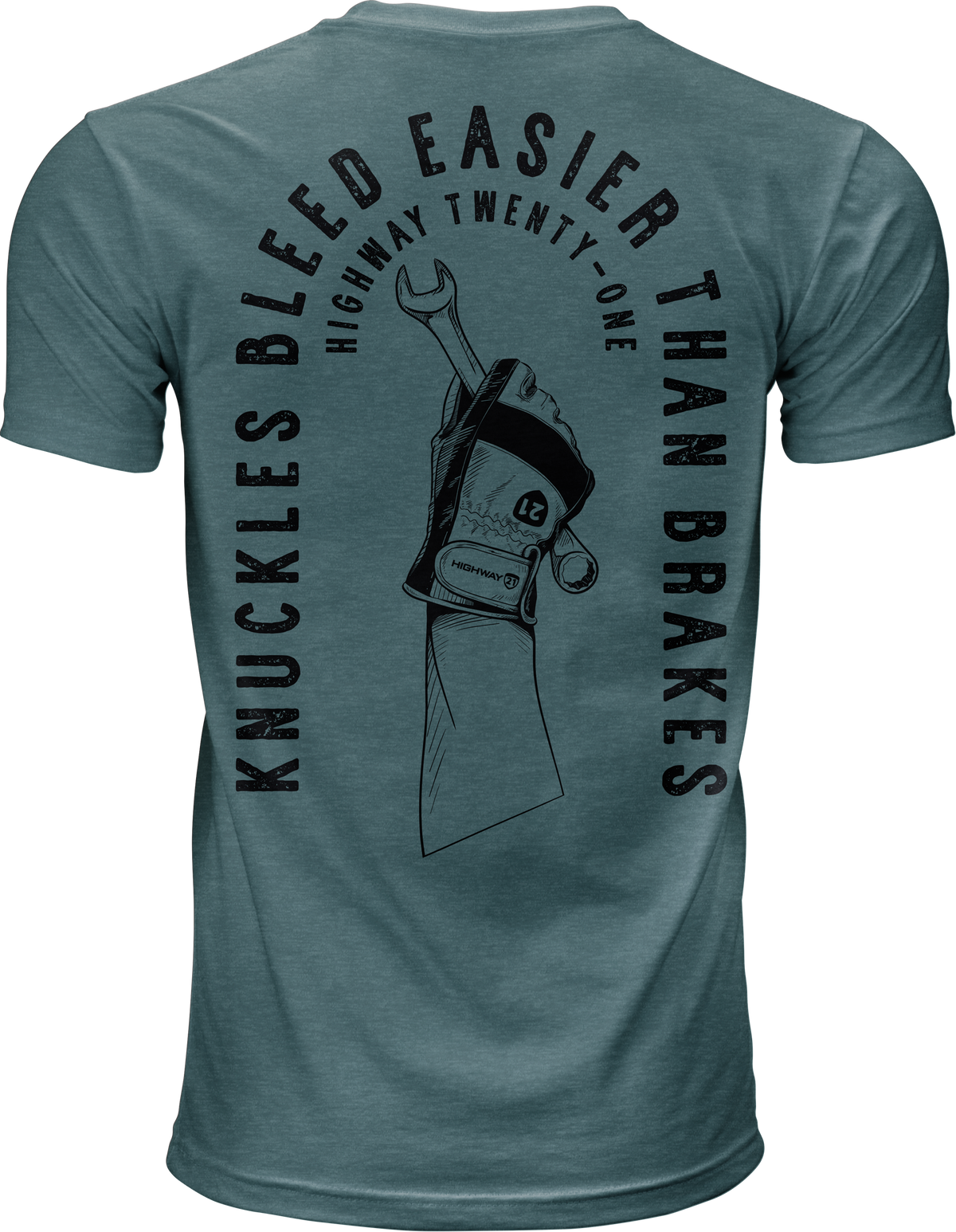 Knuckles Tee Indigo Lg