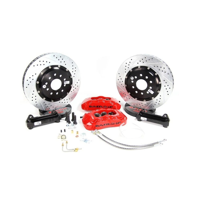 Baer Brakes C5/C6 Corvette Based Spindles &amp; Hubs 14in Pro+ Front SDZ Brake Kit - Black