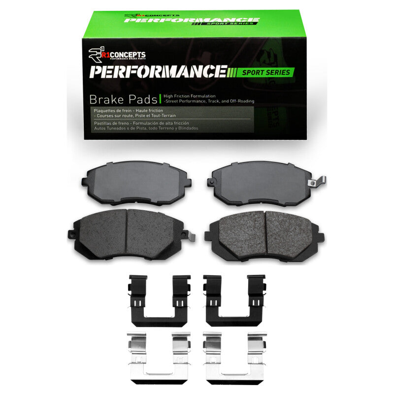 R1 02-07 Subaru WRX Front R1 Performance Sport Pads &amp; Hardware Kit