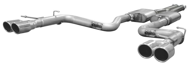 aFe MACHForce XP 3in 304 SS Cat-Back Exhausts w/ Black Tips 10-17 Nissan Patrol (Y62) V8-5.6L