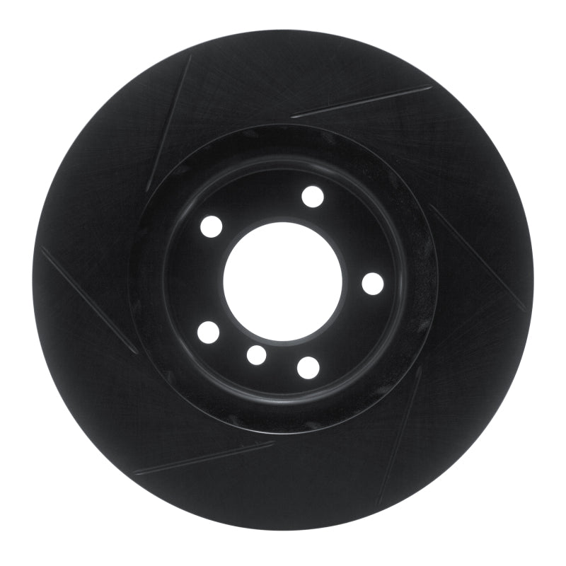 R1 95-02 BMW M3 Left Front Slotted Black Brake Rotor