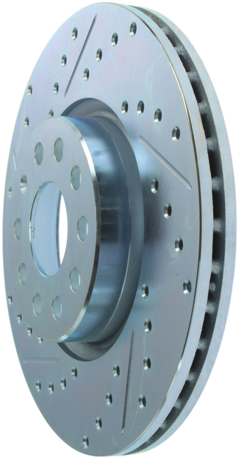StopTech Select Sport 06-17 Volkswagen Jetta Slotted &amp; Drilled Front Right Rotor