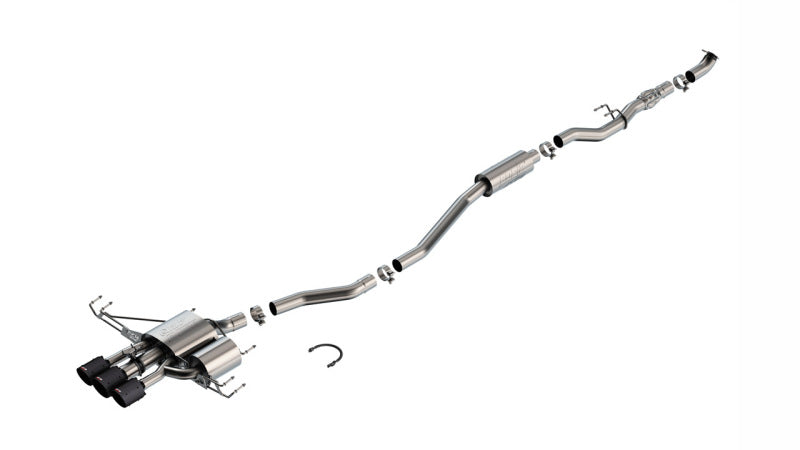Borla 2024 Acura Integra Type S ATAK Cat Back Exhaust - Carbon Fiber &amp; Black Anodized